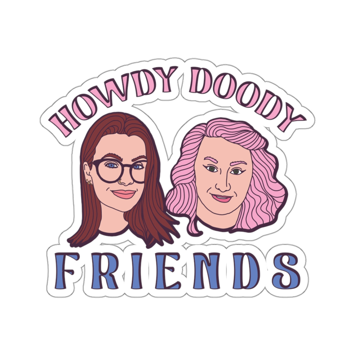 Howdy Doody Kiss-Cut Sticker